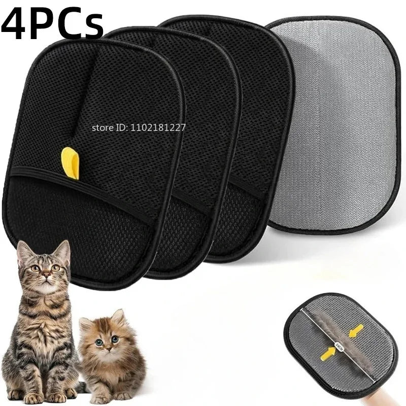 Revolutionary Pet Hair Removal Gloves - Effortlessly Remove Dog & Cat Fur from Carpets and Sofas!
