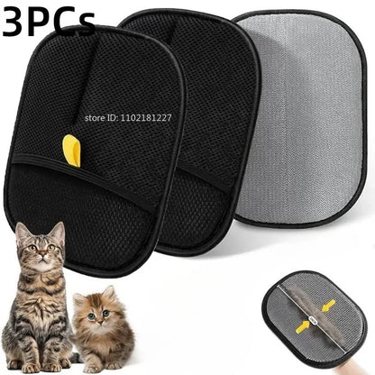 Revolutionary Pet Hair Removal Gloves - Effortlessly Remove Dog & Cat Fur from Carpets and Sofas!