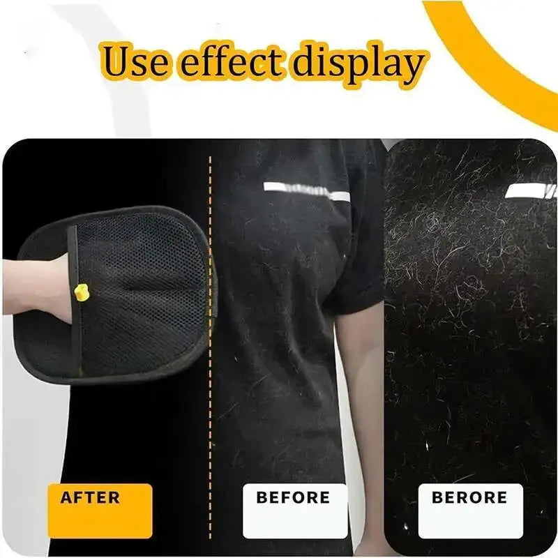 Revolutionary Pet Hair Removal Gloves - Effortlessly Remove Dog & Cat Fur from Carpets and Sofas!