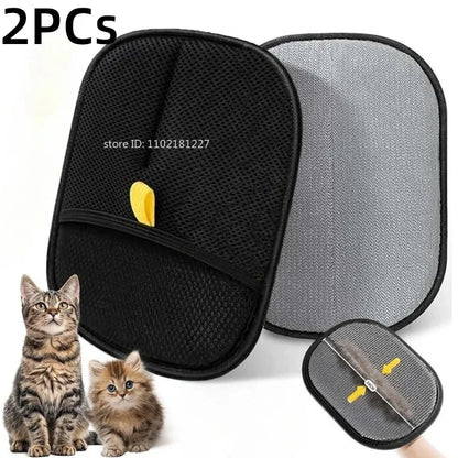 Revolutionary Pet Hair Removal Gloves - Effortlessly Remove Dog & Cat Fur from Carpets and Sofas!