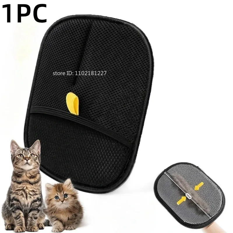 Revolutionary Pet Hair Removal Gloves - Effortlessly Remove Dog & Cat Fur from Carpets and Sofas!